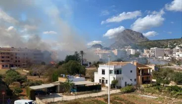 Incendio en Xàbia
