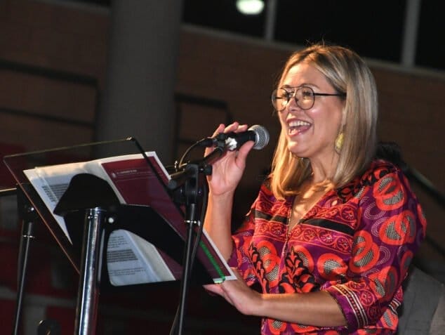 Imagen: La concejala de Fiestas, Kika Mata, durante el acto de elección de cargos 2020