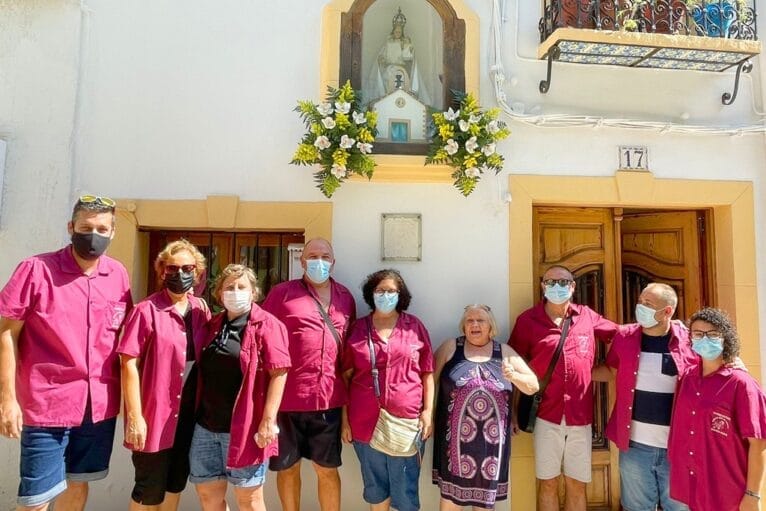 Visita a la Virgen de Loreto en el centro histórico