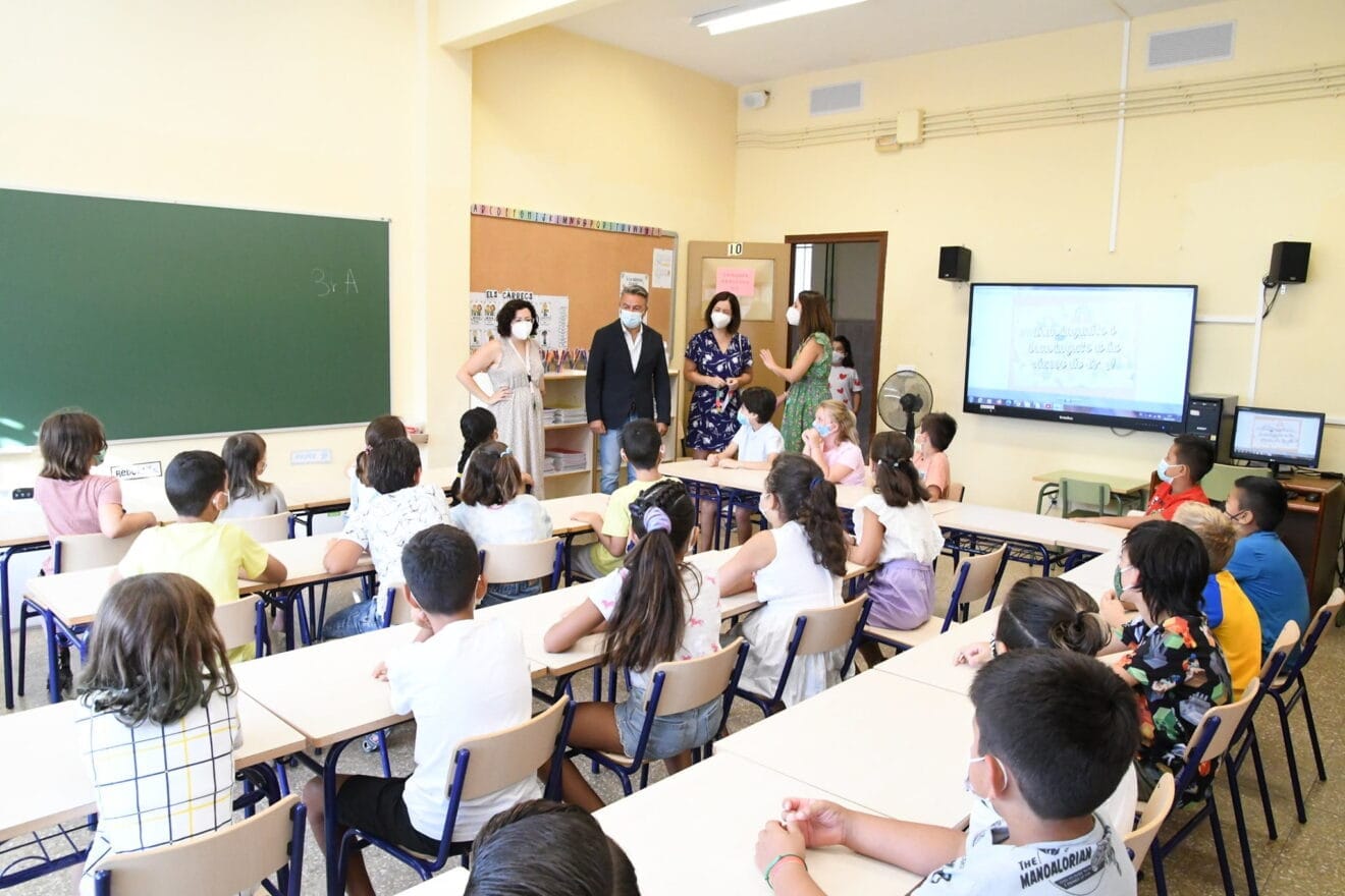 Visita a las aulas en el inicio del cole