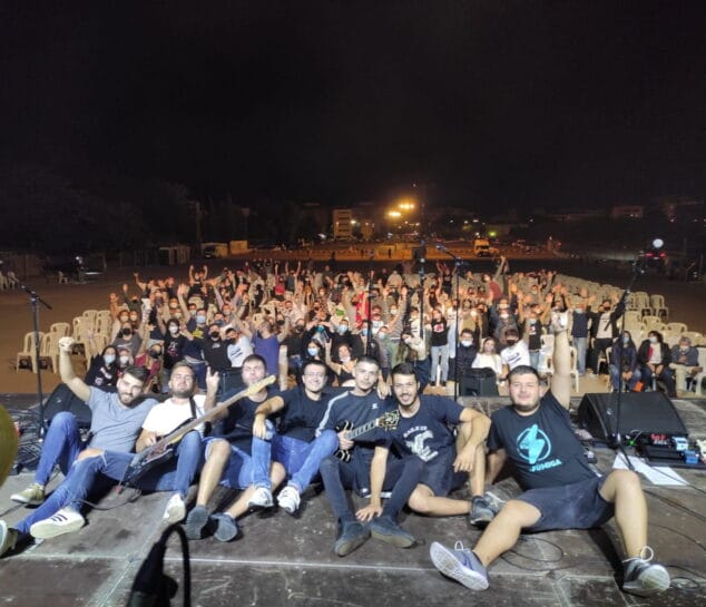Imagen: Arsènic en un concierto durante la pandemia