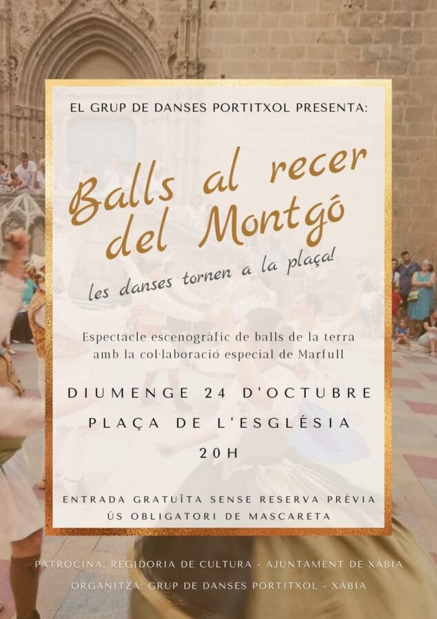 Imagen: Cartel de actuación de les danses del portitxol