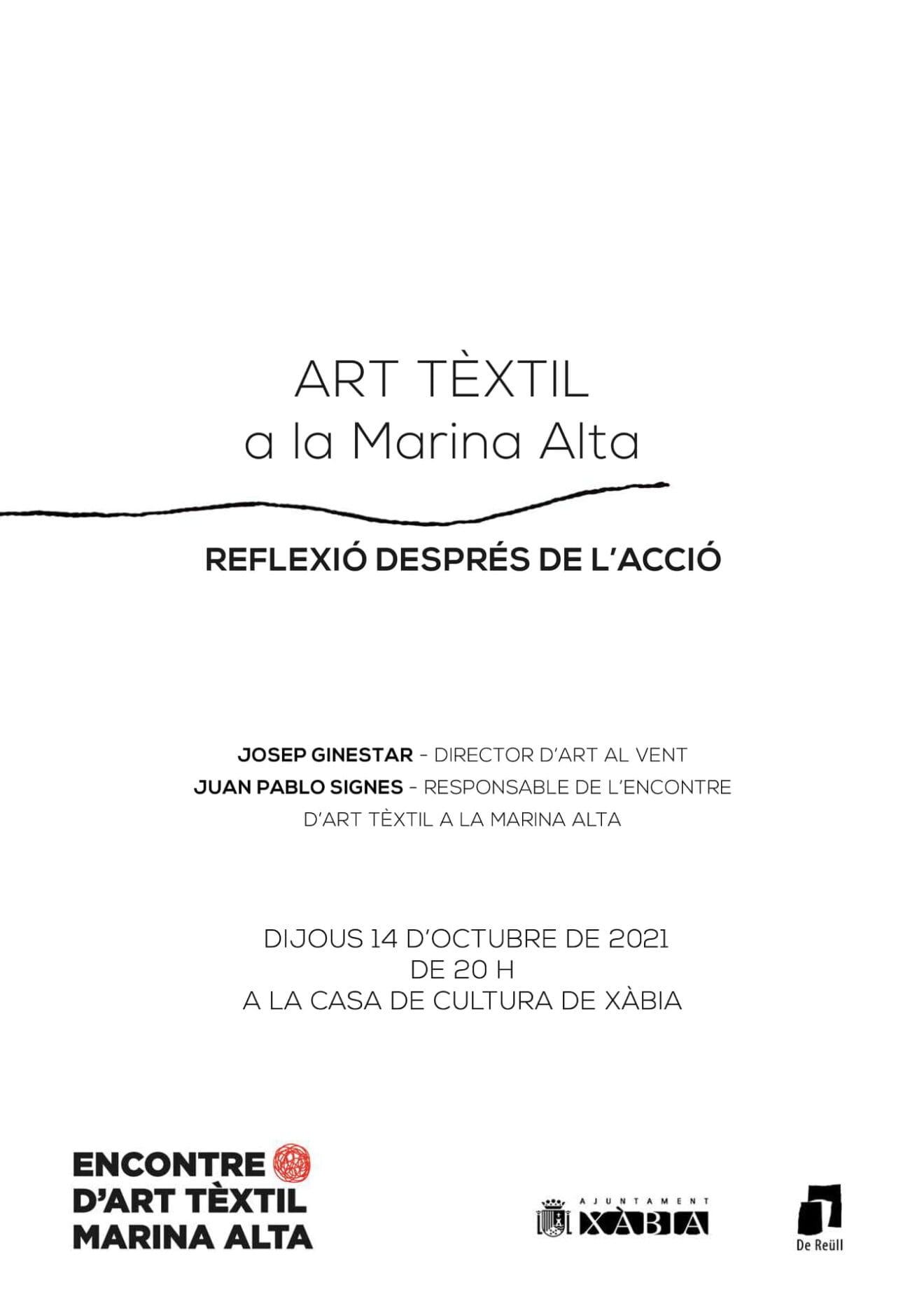 Cartel de la conferencia en Xàbia
