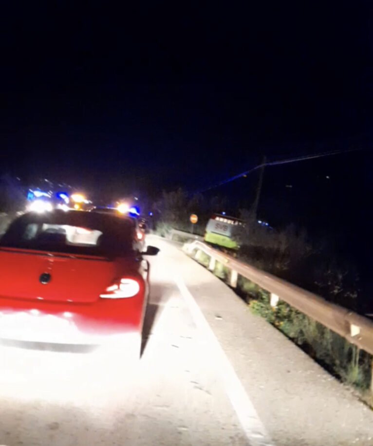 Grave accidente en la carretera de Xàbia -Gata de Gorgos