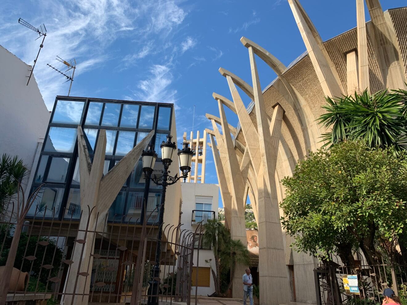 Pilares de la estructura de la Iglesia