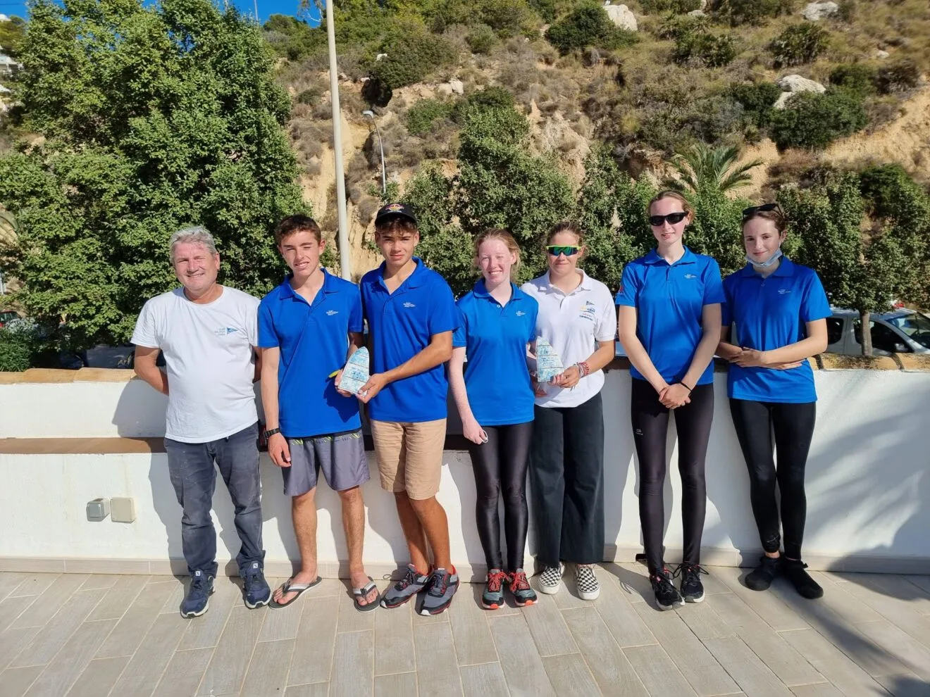 Regatistas del CN Jávea en el Trofeo de Vela de Calp