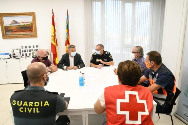 Imagen: Reunión de coordinación de emergencias