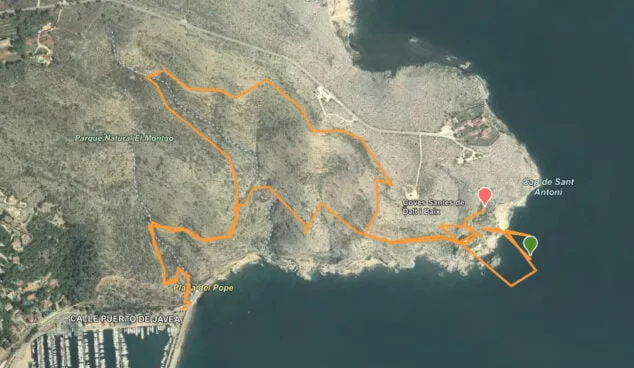 Imagen: Ruta a les Coves Santes de Xàbia