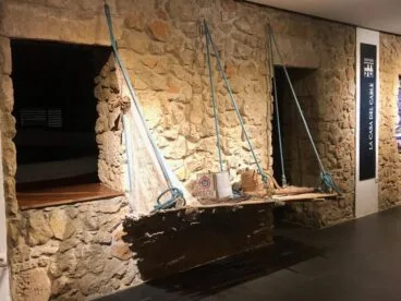Simulación de una pesquera en la Casa del Cable de Jávea. Foto Consuelo Cuenta Morató