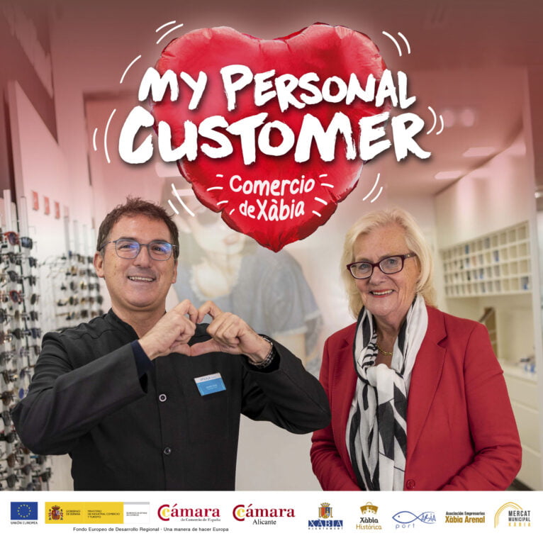 Campaña 'My personal customer' de comerciantes en Xàbia