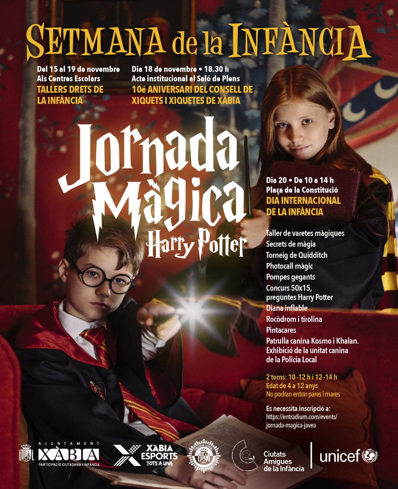Jornada mágica por el Día de la Infancia en Xàbia