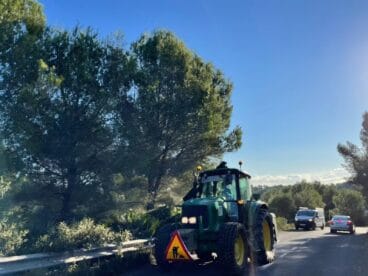 Limpieza de cunetas de la Carretera de las Planas