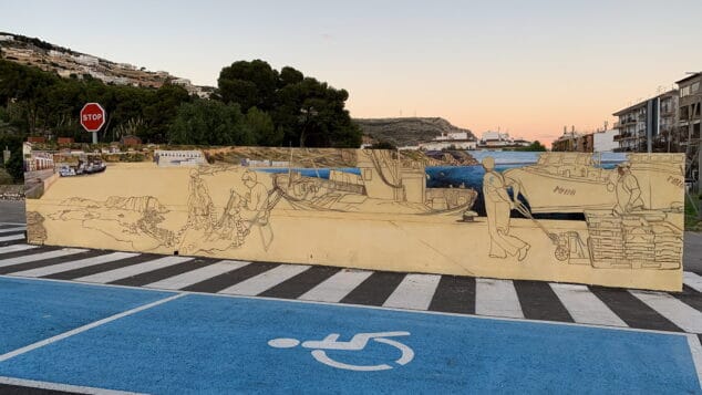 Imagen: Mural de Víctor Goikoetxea 'Homenaje al Puerto'
