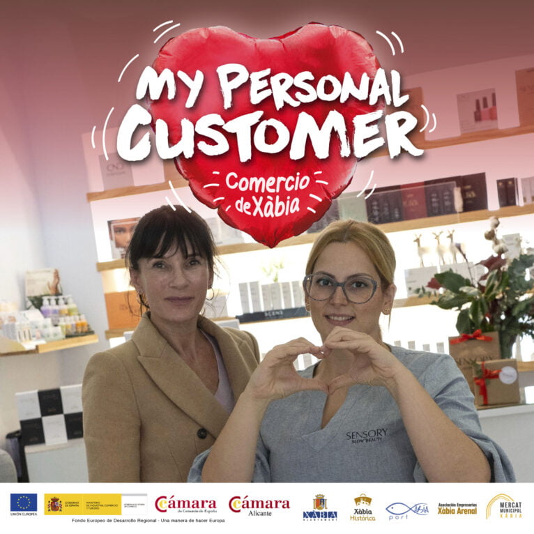 'My personal customer' campaña en agradecimiento a los clientes de comercios en Xàbia