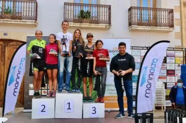 Nasio Cardona en el podio