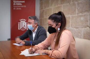 Reunión de la consellera, Mireia Mollá y el alcalde de Xàbia, José Chulvi