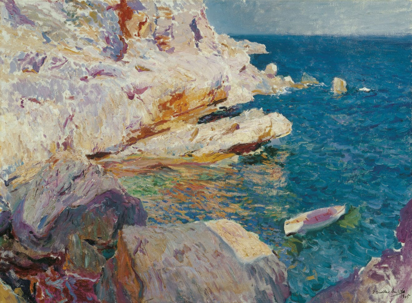 Rocas de Jávea, obra de Joaquín Sorolla