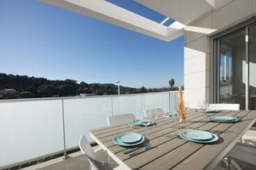 Terraza en la primera planta del Ático La Haya