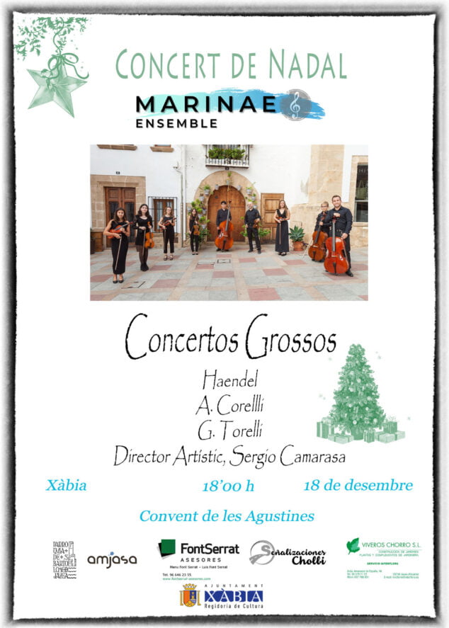 Imagen: Cartel del Concierto de Navidad de Marinae Ensemble