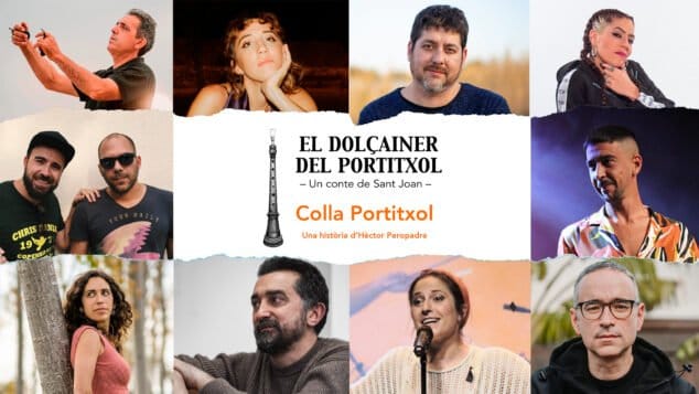 Imagen: Colaboraciones en el cuento-disco de la Colla del Portitxol