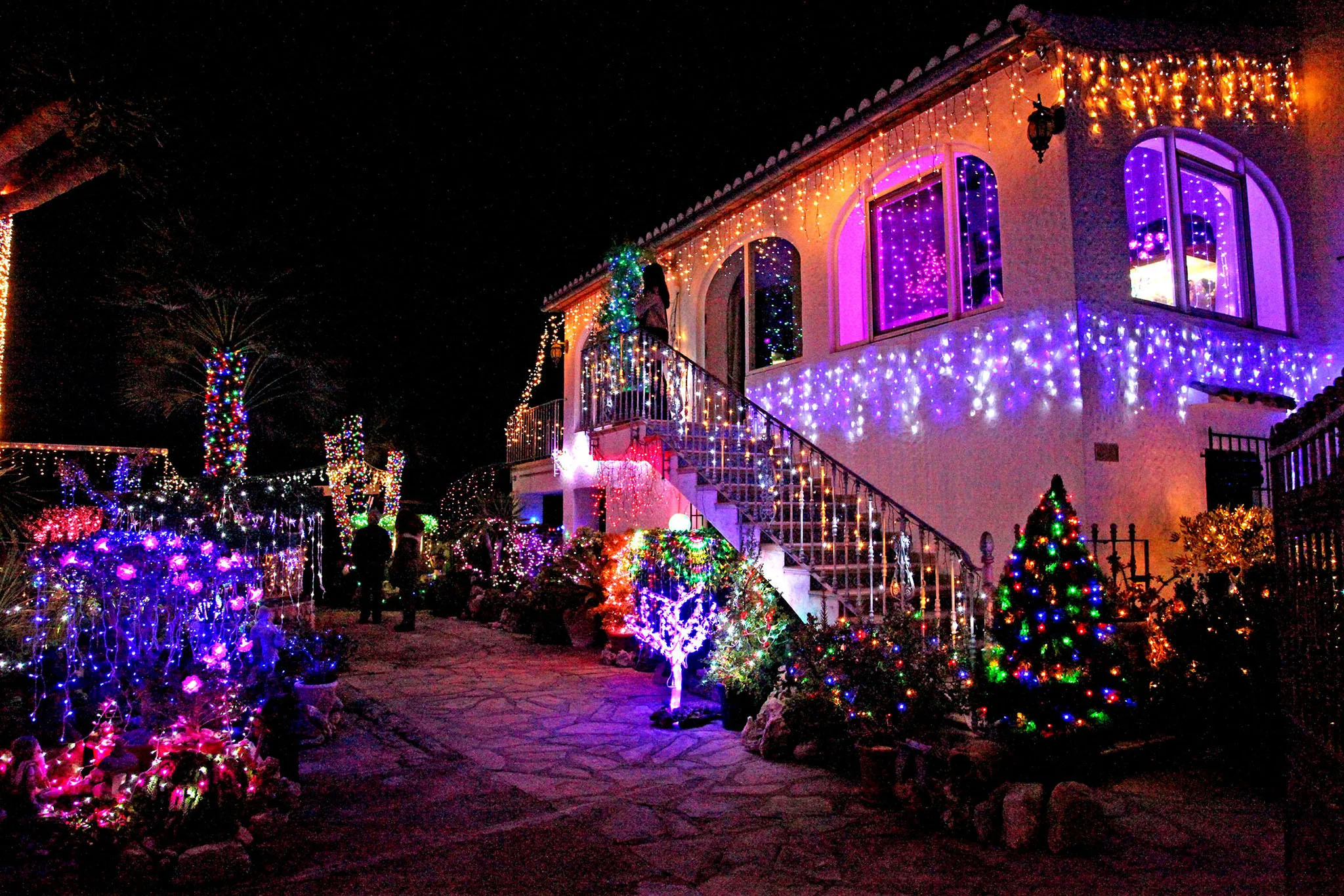 Espectacular decoración navideña en una casa de Xàbia