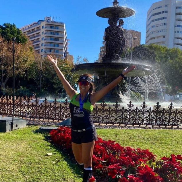 Imagen: Marsha en la Maratón de Málaga