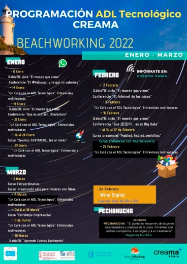 Programación trimestral del ADL Tecnológico CREAMA
