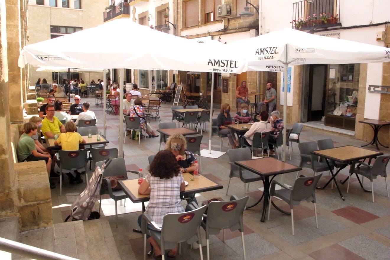 Terraza de un bar en Xàbia