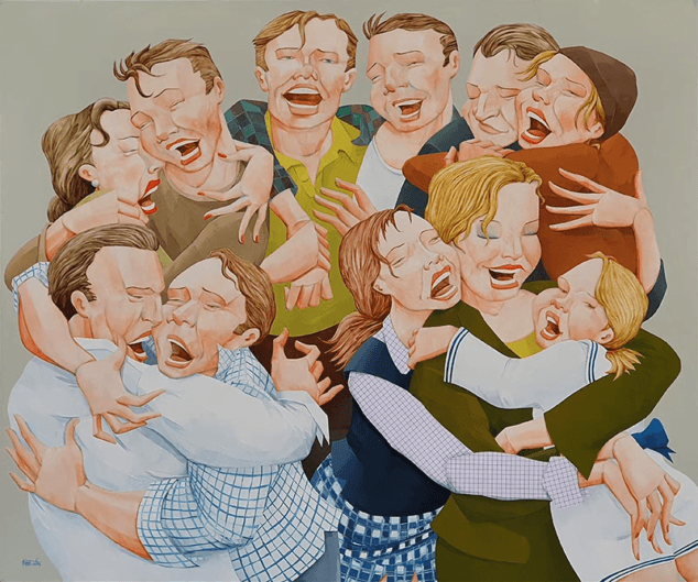 Imagen: Abrazos, obra de Antonio Abellán