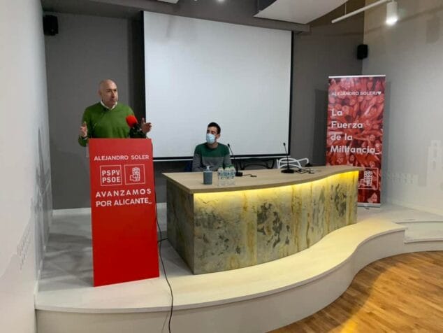 Imagen: Alejandro Soler durante un encuentro