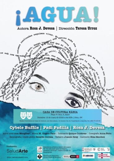 Cartel de la obra teatral ¡Agua!