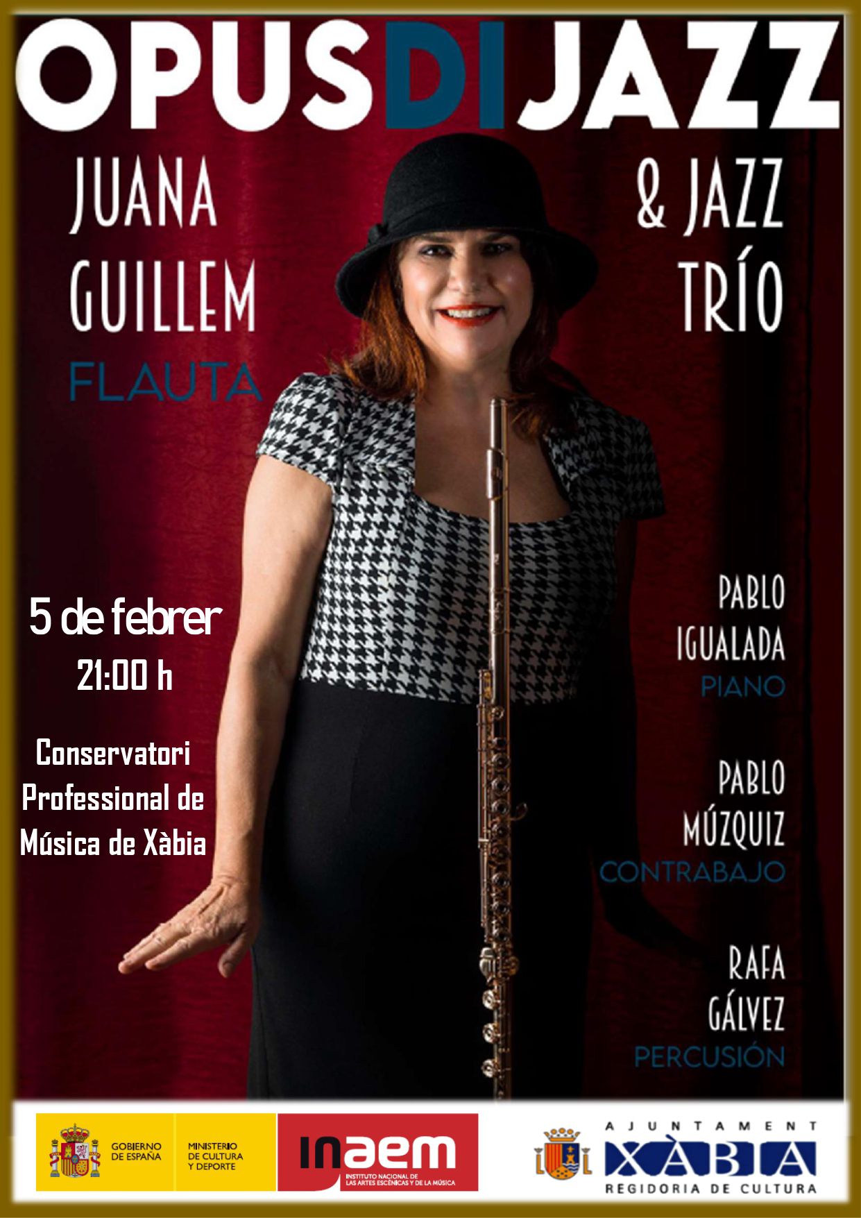 Cartel del concierto de Opus di Jazz