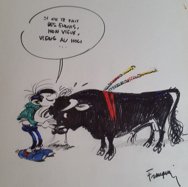 Imagen: Dedicatoria en el libro de oro de la casa de los Dupuis