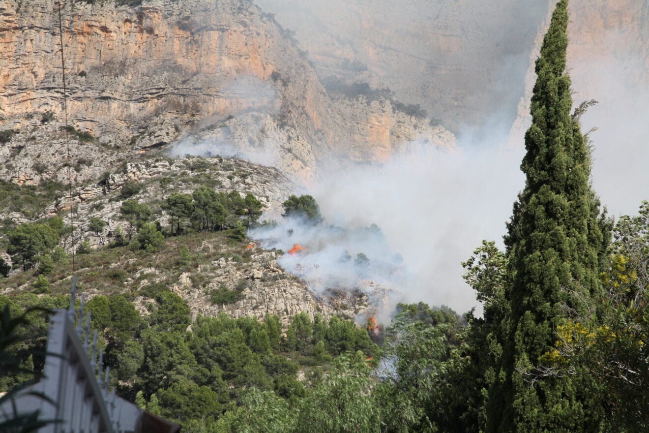 Incendio en la falda del Montgó (1)