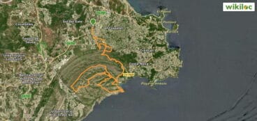Recorrido de 21,5km de la Granadella Trail