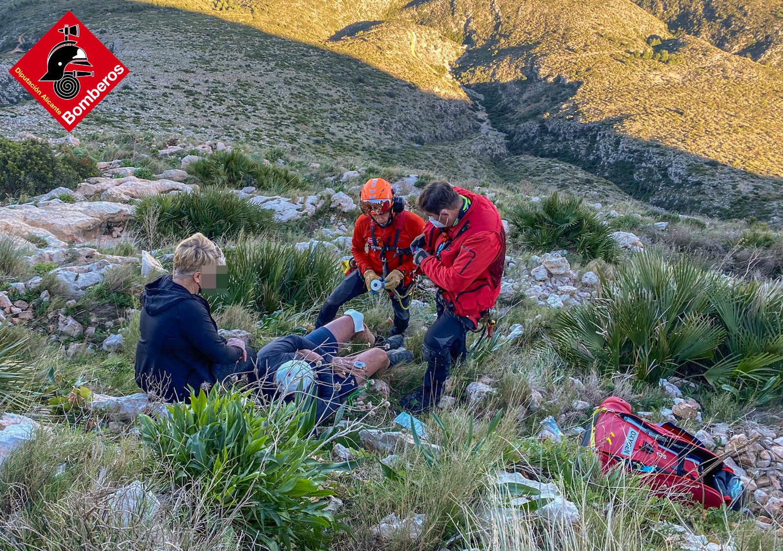 Rescate de un senderista en el Montgó
