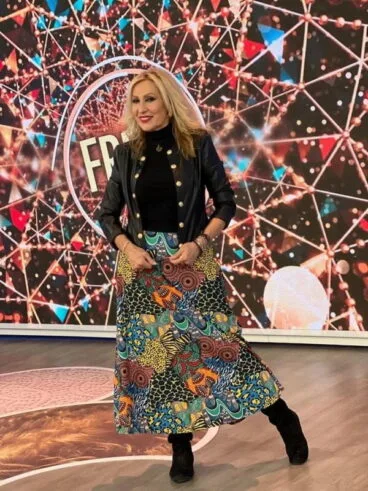 Rosa Benito con la falda Kuzco de KOKER