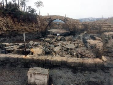 Ruinas del yacimiento romano de la Punta del Arenal