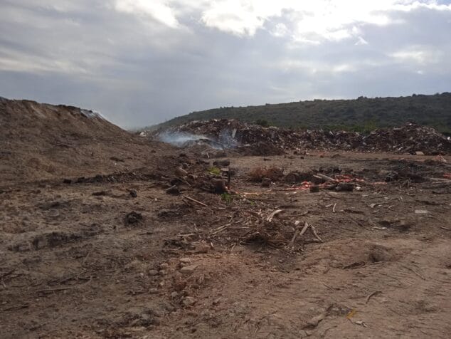 Imagen: Situación de la zona de transferencias de residuos de Ramblars