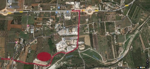 Imagen: Ubicación de la nueva parcela para el depósito de residuos verdes a jardineros locales