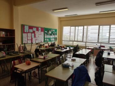 Aula del colegio Mediterrània