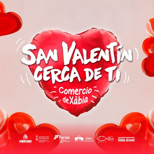 Imagen: Campaña de San Valentín del comercio de Xàbia