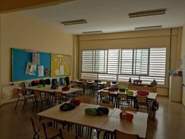 Clase del CEIP Mediterrània