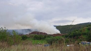 Incendio en la zona de Ramblars