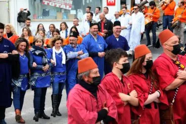 Filas en la Entraeta del Mig Any de las fiestas de Moros i Cristians Xàbia 2022