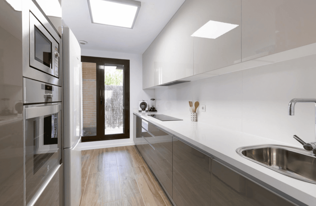 Moderna cocina del apartamento vacacional de Quality Rent a Villa