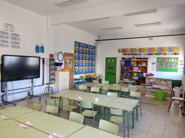 A primary classroom