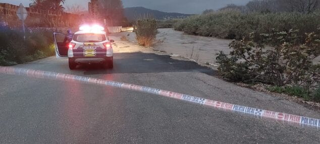 Imagen: el río Gorgos se desborda en Xàbia