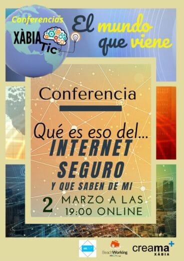 Cartel de la Charla XàbiaTIC