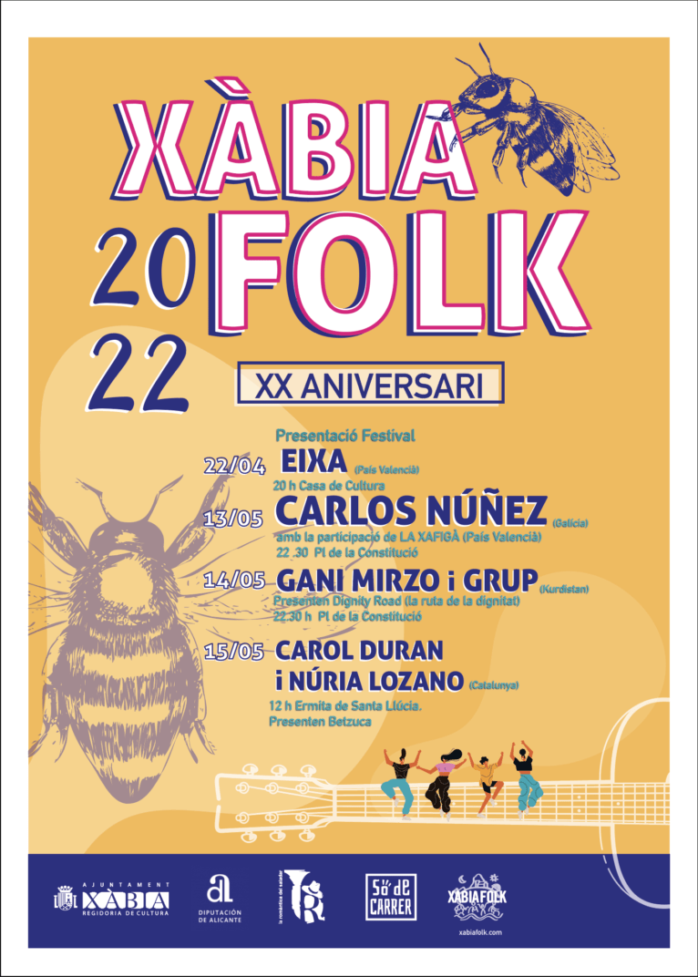 Cartell de Xàbia Folk 2022